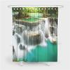 Chickw1 Waterproof Green Forest Shower Curtain, 100% Polyester, 3D Digital Print, 12 Hooks, 65 x 71 in view 2