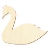 Wooden Swan with Crown – Craft Decoration, 3–50 cm, 34 cm, Pack of 100 view 1