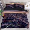 Eslifey Tokyo City at Sunshine with Mount Fuji Landscape Soft 3-Piece Bedding Set for Women and Men, 150 x 200 cm, Chemical Fabric, Multicolor, Full 79 x 91.9 x 29 in view 2