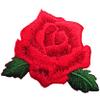 Iron-On Patch - Red Rose Blossom - 4.9 x 3.8 cm view 1