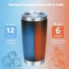Gteller 20 oz Blue Stainless Steel Insulated Tumbler view 3