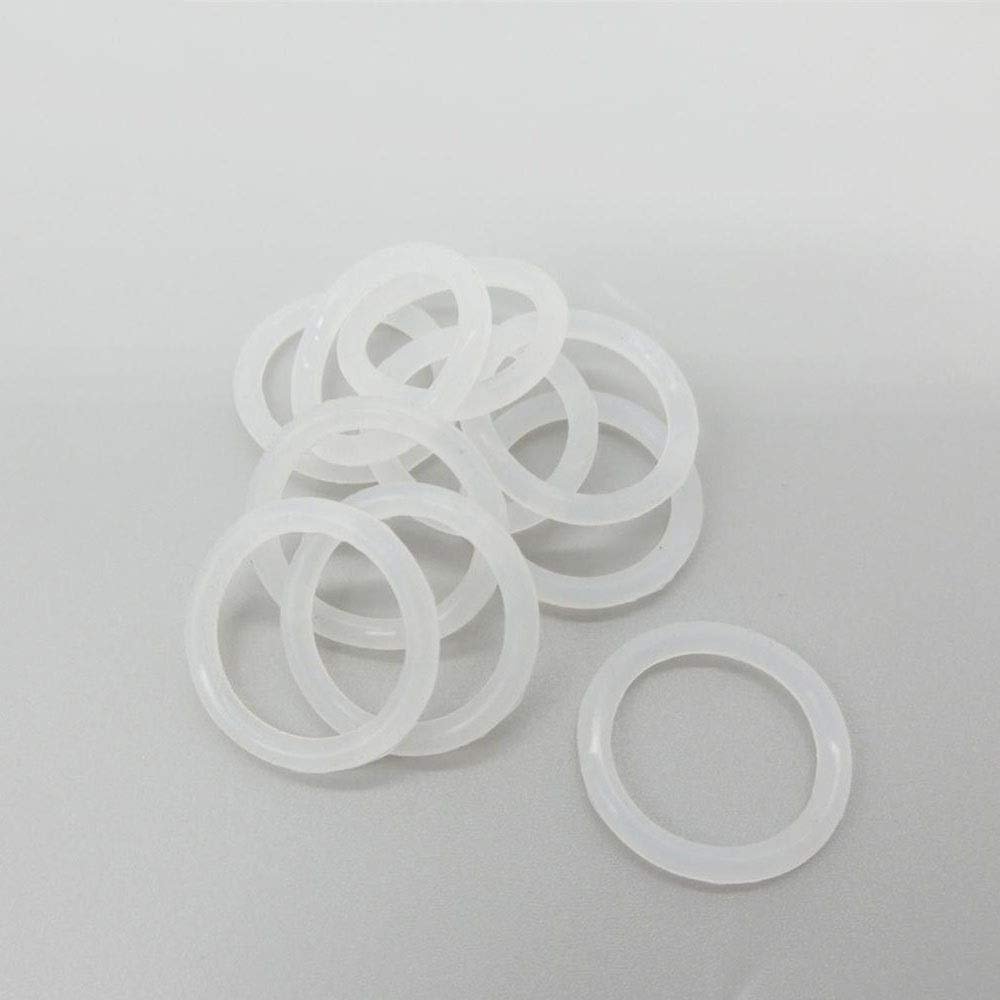 F-MINGNIAN-SPRING White Silicone O-Ring Gaskets, Food-Grade, 3.5 mm Thick, 12–22 mm OD, 50/100/200 pcs