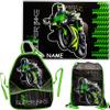 Personalized Motorcycle Desk Mat Set with Apron and Bag view 1