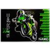 Personalized Motorcycle Desk Mat Set with Apron and Bag view 3