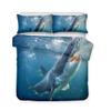FANSU Underwater Shark 3D-Print Microfiber Bedding Set, Single Shark, 135 x 200 cm, 2-Piece view 2
