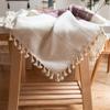 AMCER Cotton Linen Tablecloth 140 x 295 cm, Red view 4