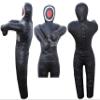 LISARO Throwing Dummy, Wrestling/Judo Dummy, Synthetic Leather, Black, 160 cm, Filled view 1