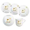 Personalized Children's 5-Piece Porcelain Dinnerware Set with Name, Lamb view 1