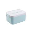 Wenchuang Dustproof Plastic Medicine Box, Large-Capacity Double-Layer Home First-Aid Kit, Blue #1, 28.5 × 19.5 × 14 cm view 1