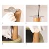 4-Pack 25 cm Angled Tapered Solid Wood Furniture Legs view 3