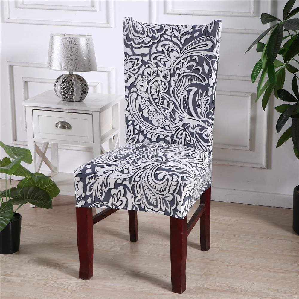 Odot Stretch Chair Covers, 1/4/6/10-Piece Set, Floral, 1 Piece