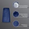 DESERMO Premium Waist Apron 80 x 100 cm (L x W) - High-Quality Professional Apron for Women & Men - Cotton-Blend Kitchen Apron - Wide Range of Colors - 220 g/m² Fabric Weight (Navy Blue) view 2