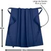 DESERMO Premium Waist Apron 80 x 100 cm (L x W) - High-Quality Professional Apron for Women & Men - Cotton-Blend Kitchen Apron - Wide Range of Colors - 220 g/m² Fabric Weight (Navy Blue) view 3