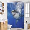 Chickwin Chickw1 Waterproof Shower Curtain, 3D Deep-Sea Shark, 180 x 200 cm view 2