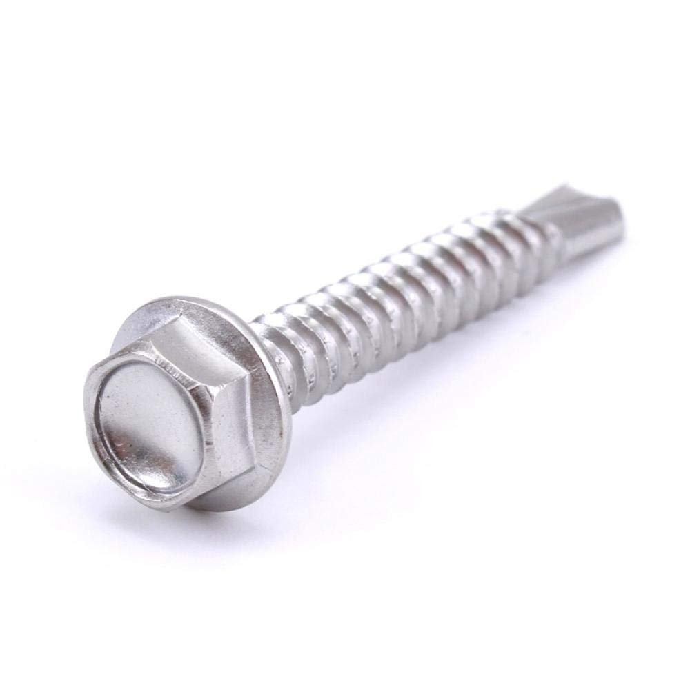 410 Stainless Steel Self-Drilling Hex Screws M5.5 × 50