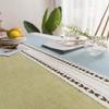 AMCER Red Rectangular Cotton-Linen Tablecloth 90 x 170 cm view 3
