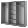 Sliding-Door Wardrobe IDEA ID01 (Matte Gray) view 2
