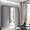 Sliding-Door Wardrobe IDEA ID01 (Matte Gray) view 3