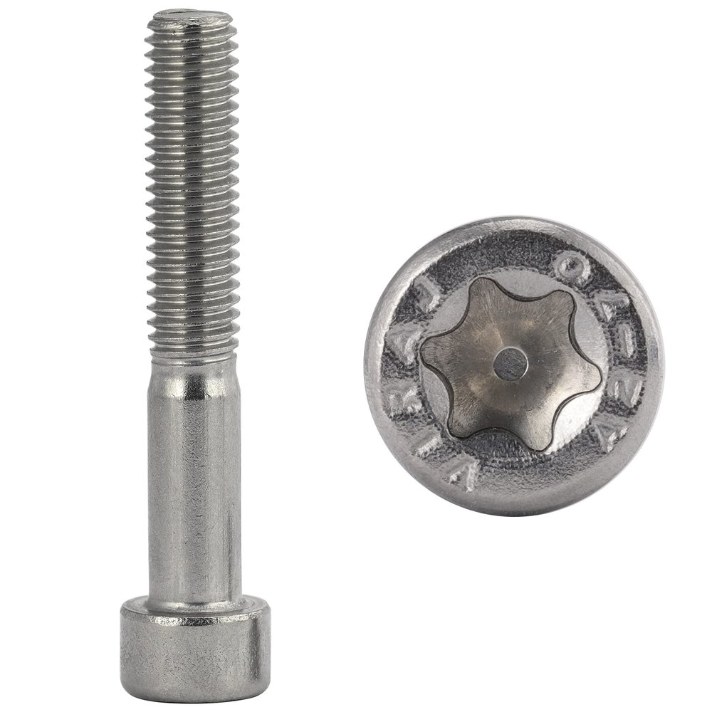 FASTON M3x8 Socket Head TORX Screws, A2/V2A Stainless Steel, ISO 14579, 5-Pack