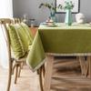 AMCER Outdoor Tablecloth 110 x 115 cm, Washable, Mold-Resistant, Fade-Resistant, Green view 2