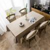 AMCER 135 x 255 cm Cotton-Linen Tablecloth, Brown view 1