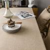 AMCER 135 x 255 cm Cotton-Linen Tablecloth, Brown view 3