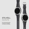 kwmobile Protective Bezel Ring Compatible with Samsung Galaxy Watch (46mm) / Galaxy Gear S3 Frontier, Silver/Black view 2