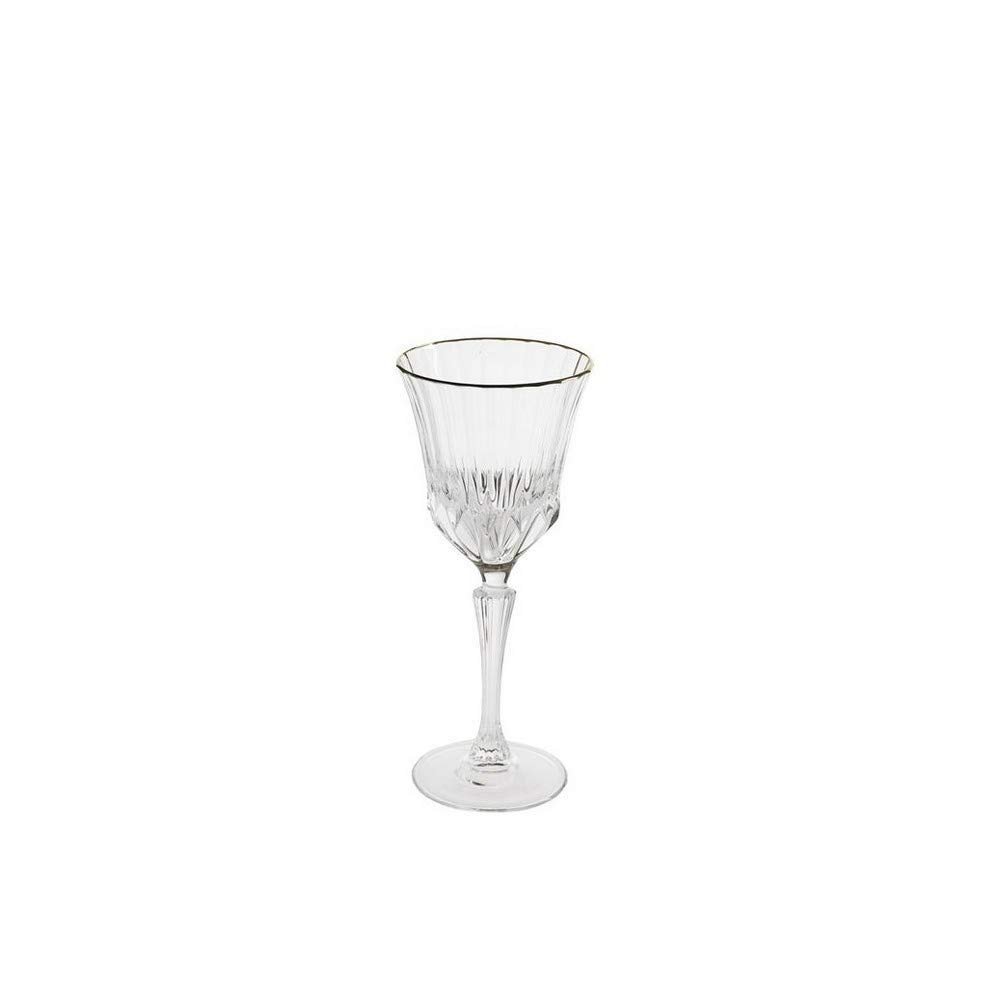 BRANDANI Oh My Gold Crystal Glasses, Set of 6