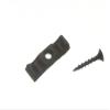 Door Bolt with Thumb Turn, 35 mm, Black view 1