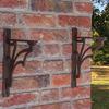 2x Iron Shelf Brackets, 30 cm, Antique Style view 2