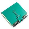A7 Mind-Papers X17 Revolutionary Flashcard Box Concept, Recycled Leather, Turquoise/Green; Sustainable view 1