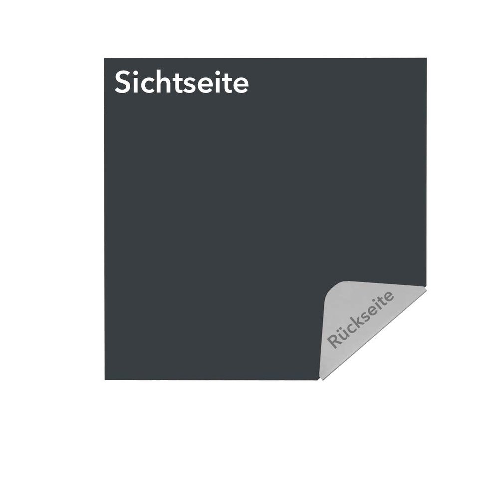 Custom-Cut Galvanized Steel Sheet, 0.75 mm, RAL 7016 Anthracite Gray, 40 x 70 cm