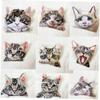 Patch Embroidery Badge Applications Iron-On Cartoon Patches Cute Animal Cat Print for Clothing Stickers view 3