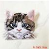 Patch Embroidery Badge Applications Iron-On Cartoon Patches Cute Animal Cat Print for Clothing Stickers view 4