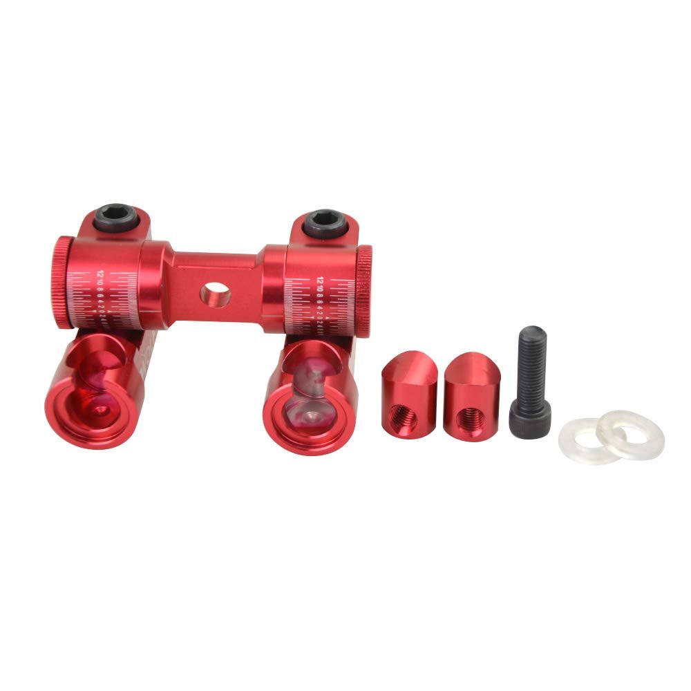 ZSHJGJR Archery Stabilizer Double V-Bar Balancer, Quick-Disconnect, Red