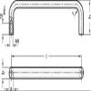 DOLD Mechatronik Aluminum Pull Handle, 235 mm, Black view 2