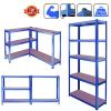 Heavy-Duty Boltless Storage Rack 180 x 90 x 40 cm, Blue view 4