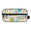 MONTOJ Toiletry Bag, Cosmetic and Makeup Storage Bag with Back-to-School Pattern view 1