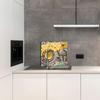 TMK | Tempered Glass Kitchen Backsplash Splash Guard 65 x 60 cm - Mosaic Decorative Glass with Self-Adhesive Tape view 4