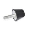 Bumper Stop, 25 mm, with M6x12 Screw, Hardness 55 view 1