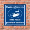 Melis-Folienwerkstatt Hand Washing Sign - 60 x 40 cm - Drill Holes - 3 mm Aluminum Composite - 20 VAR S00225-043-F view 2