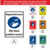 Melis-Folienwerkstatt Hand Washing Sign - 60 x 40 cm - Drill Holes - 3 mm Aluminum Composite - 20 VAR S00225-043-F view 3