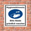 Melis-Folienwerkstatt Wash Hands Sign, 30 x 20 cm, Pre-Drilled, 3 mm PVC Foam Board, 20 VAR S00225-043-A view 2