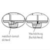 Fitting Components – 3-Piece Detachable Stainless Steel Male Double Nipple, up to 40 bar (Version: Tapered Seal – Thread: R 3/8" x R 1/4") view 2