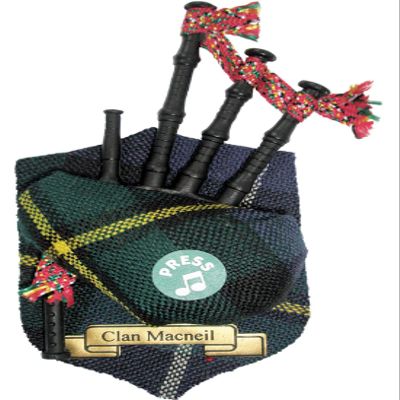 MacNeil Clan Musical Bagpipe Refrigerator Magnet, Made in Scotland