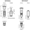 Stainless Steel Spring Plunger with Locknut 6, M12x1.5, Internal Thread view 2