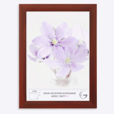 Online-GalleryKing OGK Thirtyfive Picture Frame 49 x 68 cm, Wiped Red, MDF Wood, Anti-Glare Acrylic Glazing, HDF Backing