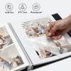 Yopih Self-Adhesive Linen Photo Album, 40 Pages, 33 x 32 cm, Turquoise view 2