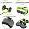 AGYH Multifunctional Ab Roller with Yoga Mat, Professional Home Fitness Equipment, Green view 2