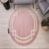 rugsx Elegant Hampton Round Rug, Pink Cream, 140 cm view 1